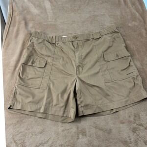 Sportif USA stretch cargo shorts Mens 46 Beige Good Condition Minor Stain
